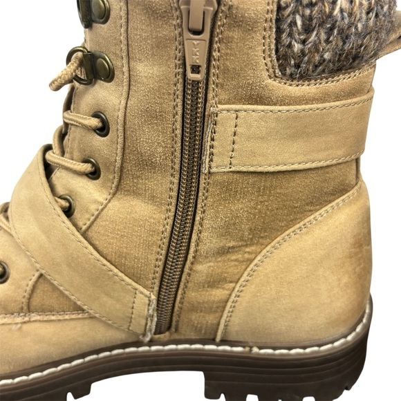 Cliffs by White Mountain Marlee Ankle Boots Top/Side Buckle  Hiking Size 7.5 Tan - Picture 11 of 15